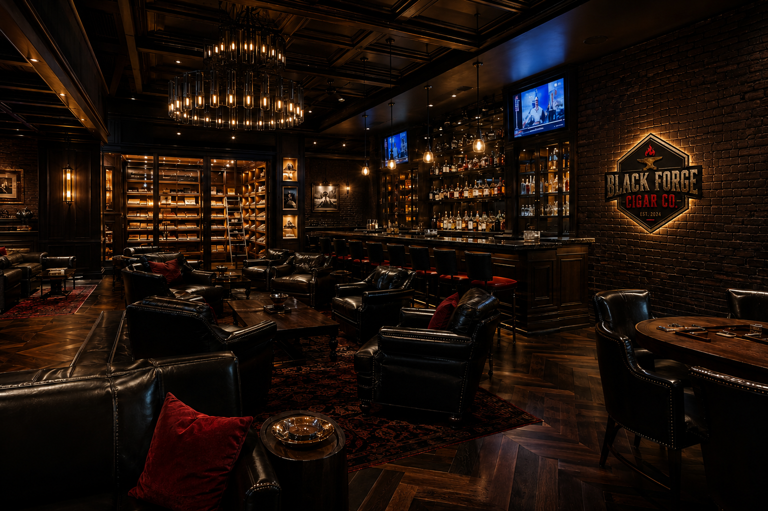 Black Forge Cigar Co. lounge